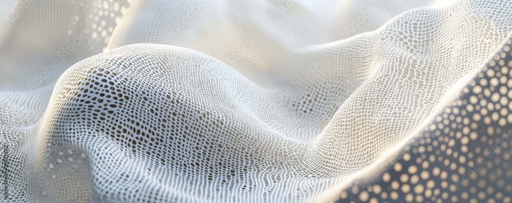 Smooth white fabric texture, intricate fiber pattern in close-up, 3D rendering Smooth white fabric texture, intricate fiber pattern in close-up, 3D rendering