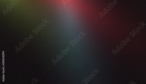 Dark red blue green grainy glowing backdrop design. Abstract noisy gradient seamless color spots, bright, shine, rough, grungy banner, poster or landing page