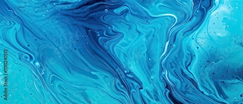 Abstract Blue Swirls