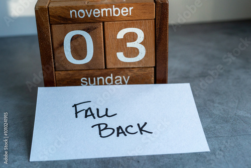 Calendar reminder to fall back - or set the clocks back an hour - at the end of Daylight Saving Time on November 3, 2024.