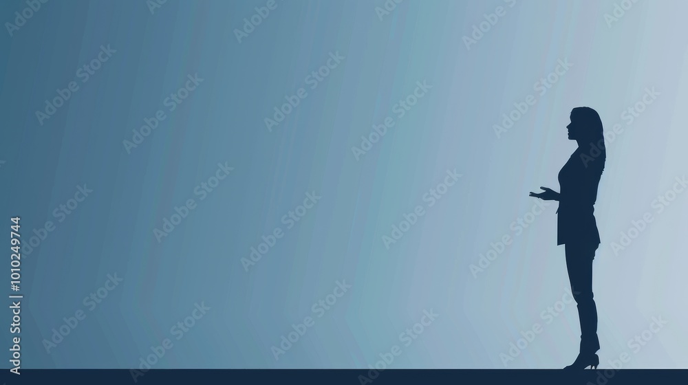 Confident Businesswoman in Minimalistic Setting Confident Businesswoman in Minimalistic Setting