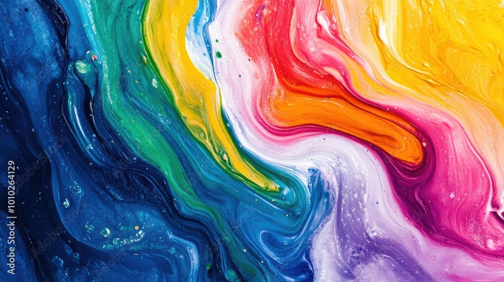 Vibrant spectrum paints abstract patterns Vibrant spectrum paints abstract patterns