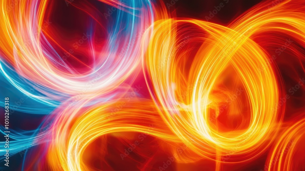 Neon abstract patterns pulsating with energy Neon abstract patterns pulsating with energy