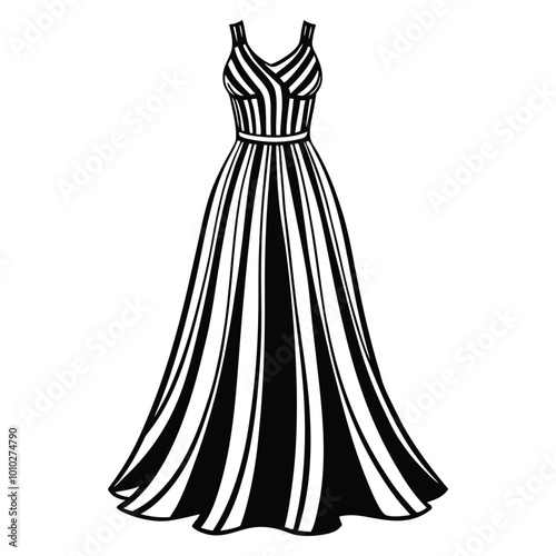 maxi silhouette vector art..