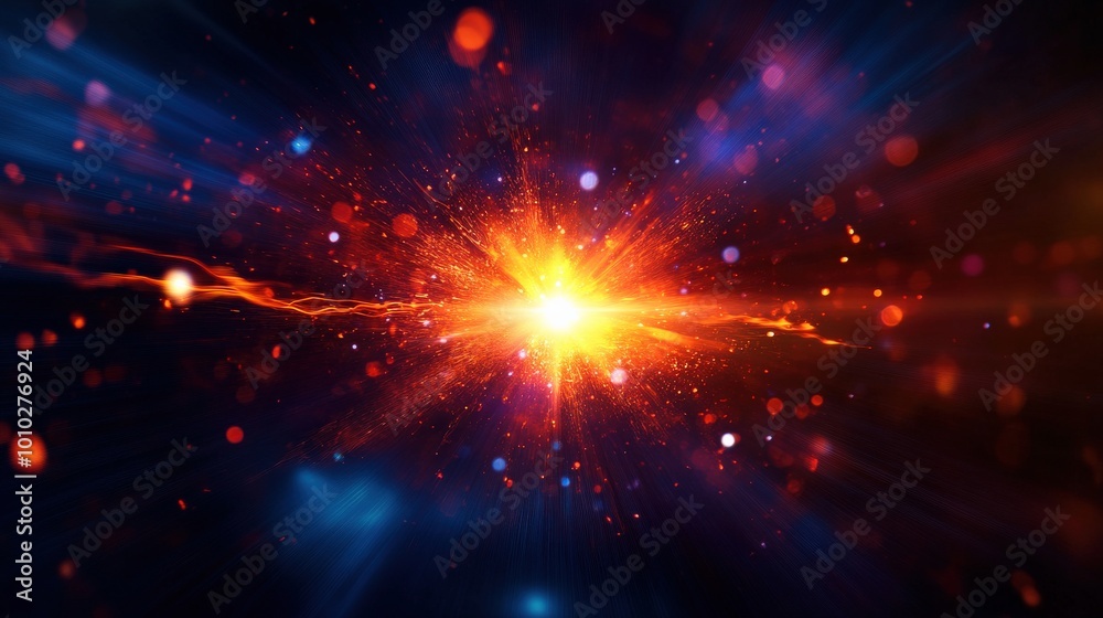 Vibrant explosion of light and color in the cosmos, abstract energy background. Vibrant explosion of light and color in the cosmos, abstract energy background.