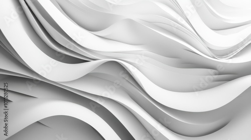 Business white background with smooth wavy lines.