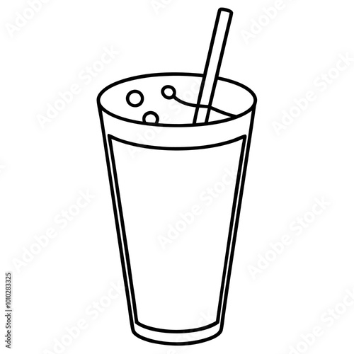 dairy drink outline coloring book page line art drawing