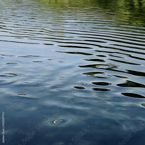 Rippling Water Surface with Reflections