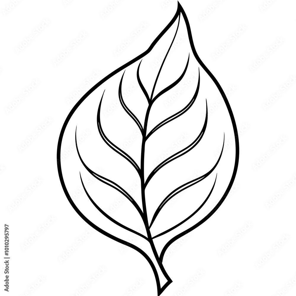 doodle leaf icon outline coloring book page line art drawing doodle leaf icon outline coloring book page line art drawing