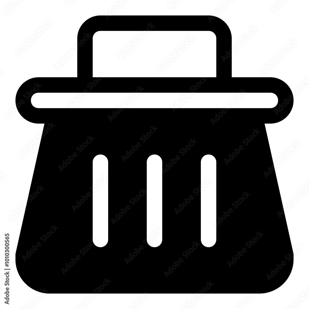 Trash bin icon for delete and cleanup Trash bin icon for delete and cleanup