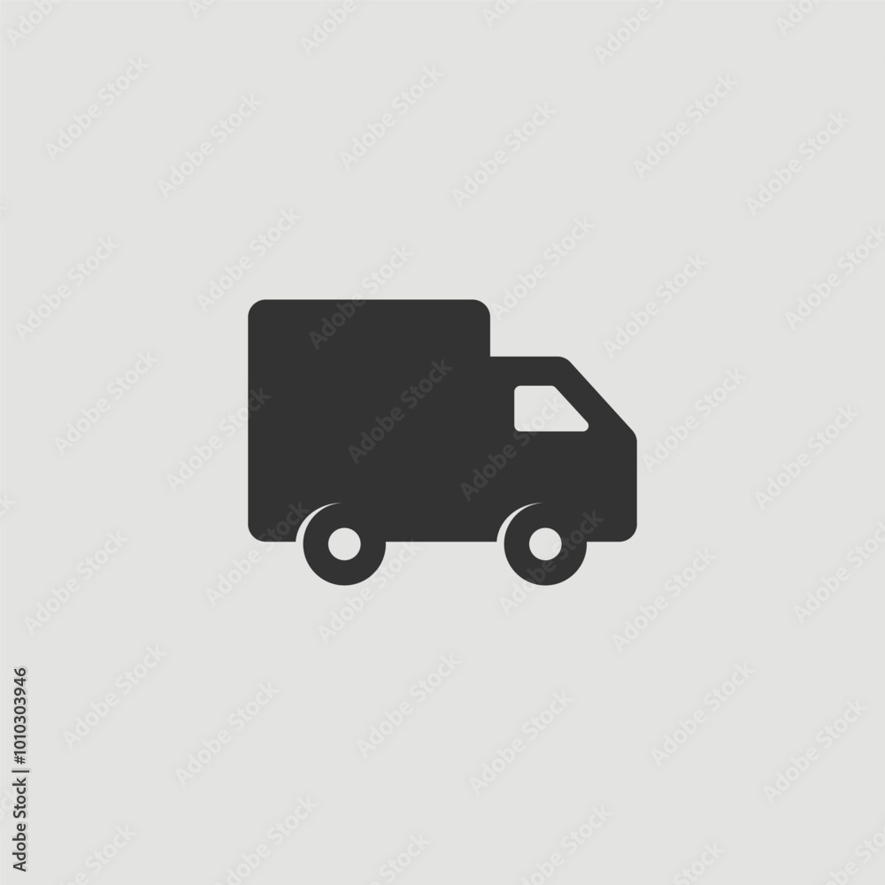 Vector Simple Isolated Truck Icon Vector Simple Isolated Truck Icon