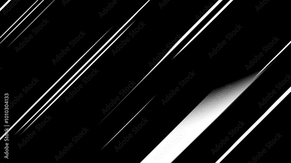 Speed ​​Background Animation featuring a set of white lines falling at an angle downwards