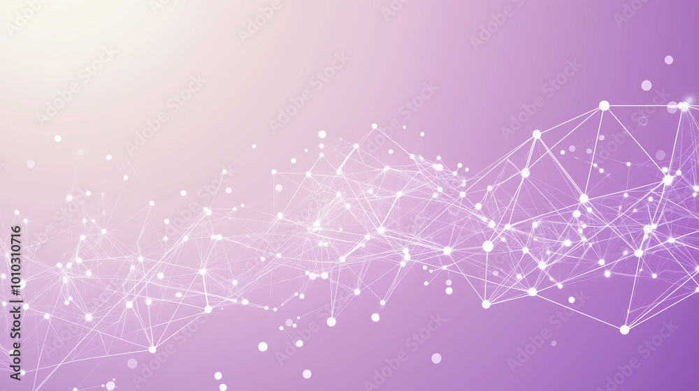 Futuristic pink background with a geometric pattern of white dots and lines forming of network symbolizing global connectivity and technology. Futuristic pink background with a geometric pattern of white dots and lines forming of network symbolizing global connectivity and technology.