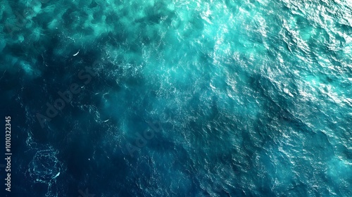 Aerial View of Ocean Waves