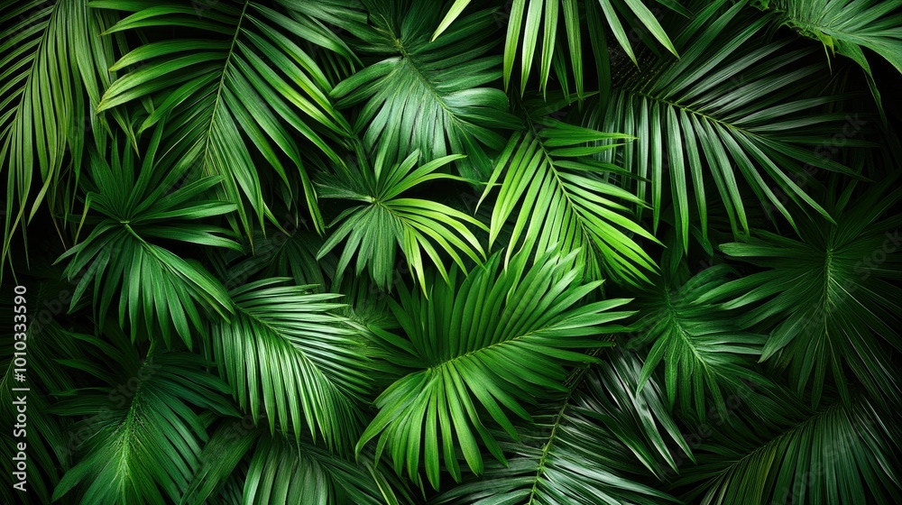 Lush green abstracts in natural serenity