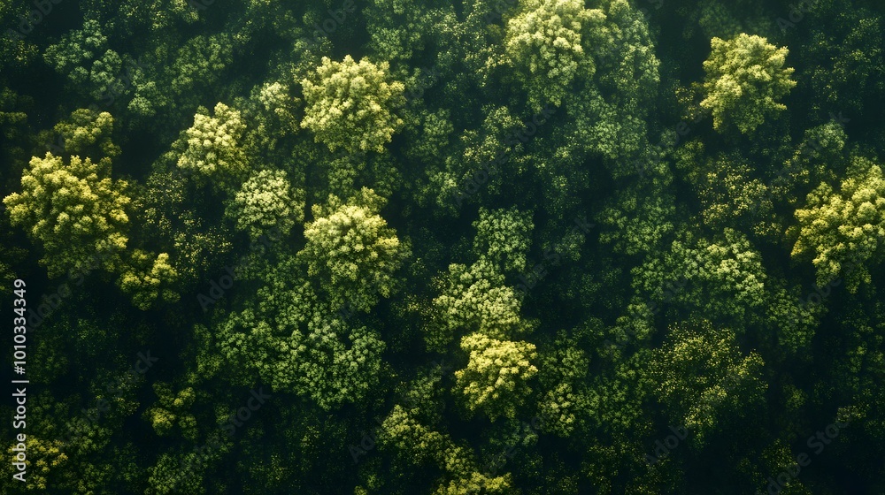 Aerial View of a Lush Forest Canopy Aerial View of a Lush Forest Canopy
