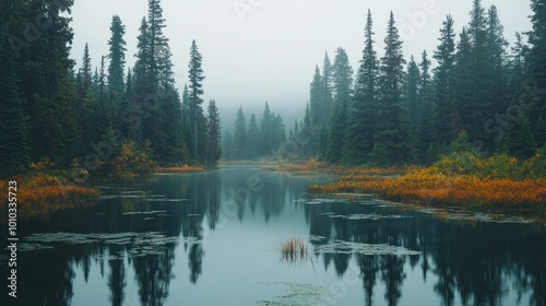 Serene landscapes in natural beauty