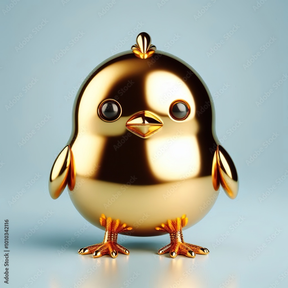 Φωτογραφία a cute, cool and hip gold shinny metallic futuristic chick