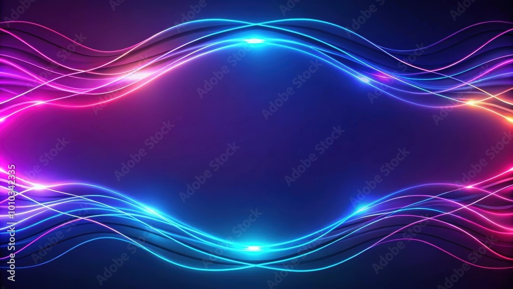 Abstract neon background of glowing curly lines, render, abstract, neon, glowing, curly, lines, modern, wallpaper Abstract neon background of glowing curly lines, render, abstract, neon, glowing, curly, lines, modern, wallpaper