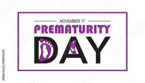 World Prematurity Day is observed every year on November. Medical Healthcare Awareness concept. background, placard, banner template Vector illustration design.