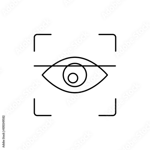 Eye scanner icon