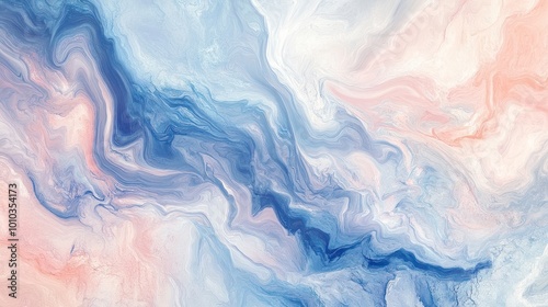 Abstract blue and pink marble texture background.