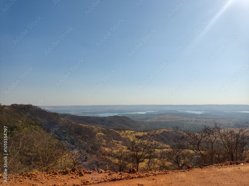 Fototapeta premium rainbow over the mountains
