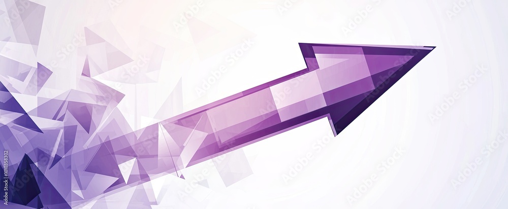 Abstract Purple Arrow with Geometric Background Abstract Purple Arrow with Geometric Background