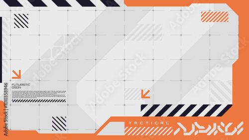 Modern tech futuristic background design with geometric shapes