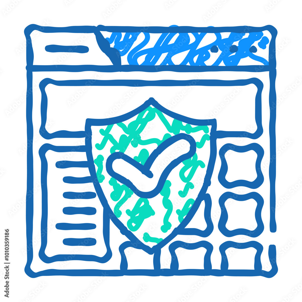 trust signals seo doodle icon sketch vector. trust signals seo sign. isolated symbol illustration trust signals seo doodle icon sketch vector. trust signals seo sign. isolated symbol illustration