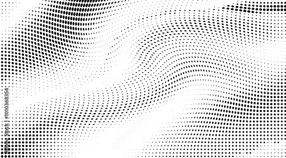 Light gradient halftone dots grunge wide background
