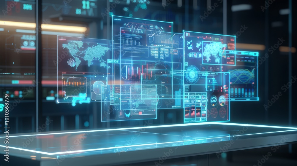 Transparent Holographic Data Display in Modern Environment Transparent Holographic Data Display in Modern Environment