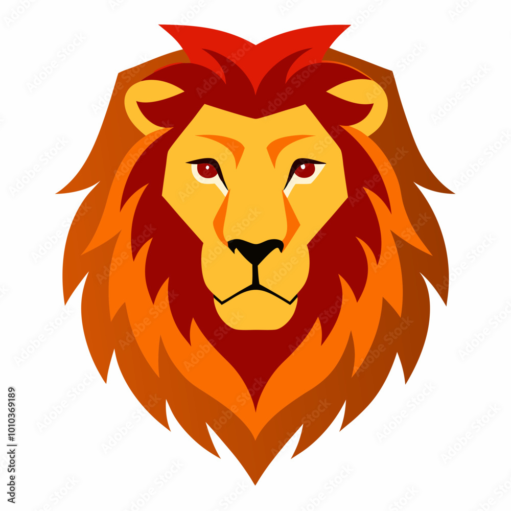 lion head isolated on white lion head isolated on white