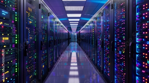 Endless Rows of Servers in a Modern Data Center