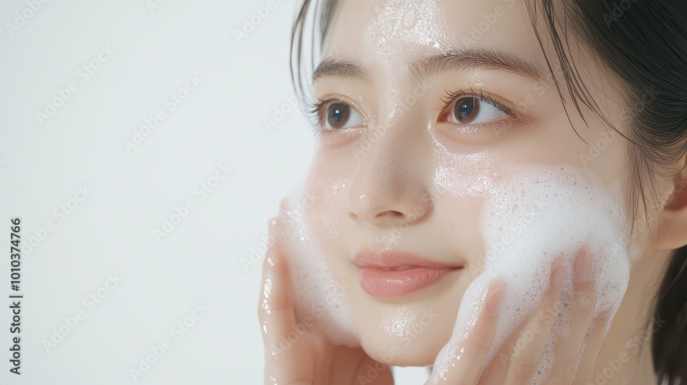 A vibrant, youthful girl showcases her beauty in a clean and elegant commercial shoot, highlighting her fresh, radiant skin. A vibrant, youthful girl showcases her beauty in a clean and elegant commercial shoot, highlighting her fresh, radiant skin.