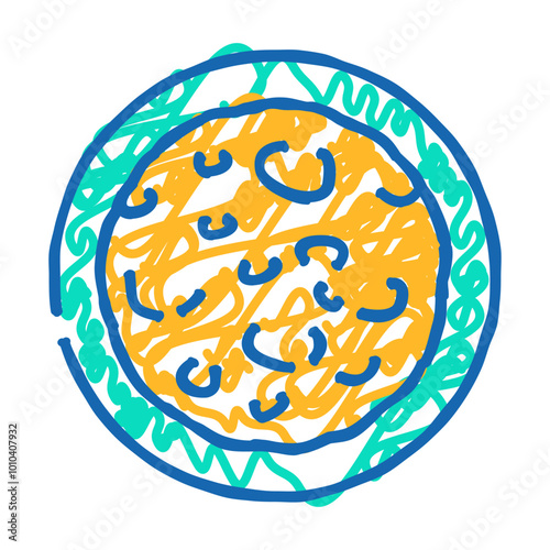 naan bread indian cuisine doodle icon sketch vector. naan bread indian cuisine sign. isolated symbol illustration