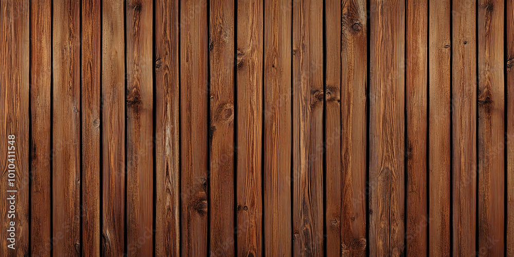 Naklejka premium Wood panel fence texture pattern grain, wooden background graphic resource, timbre rough woody brown rustic backdrop