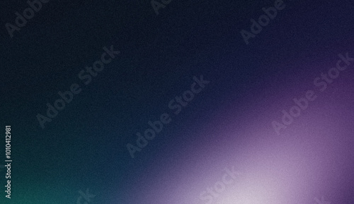 Abstract dark blue purple color spot grainy gradient backdrop design with light leaks seamless colors, banner, poster, website header.