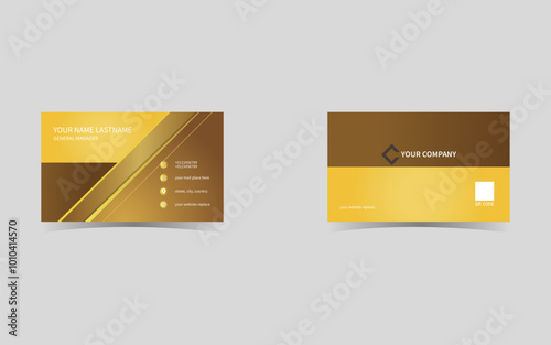 Clean stylish modern and professional business card template photo