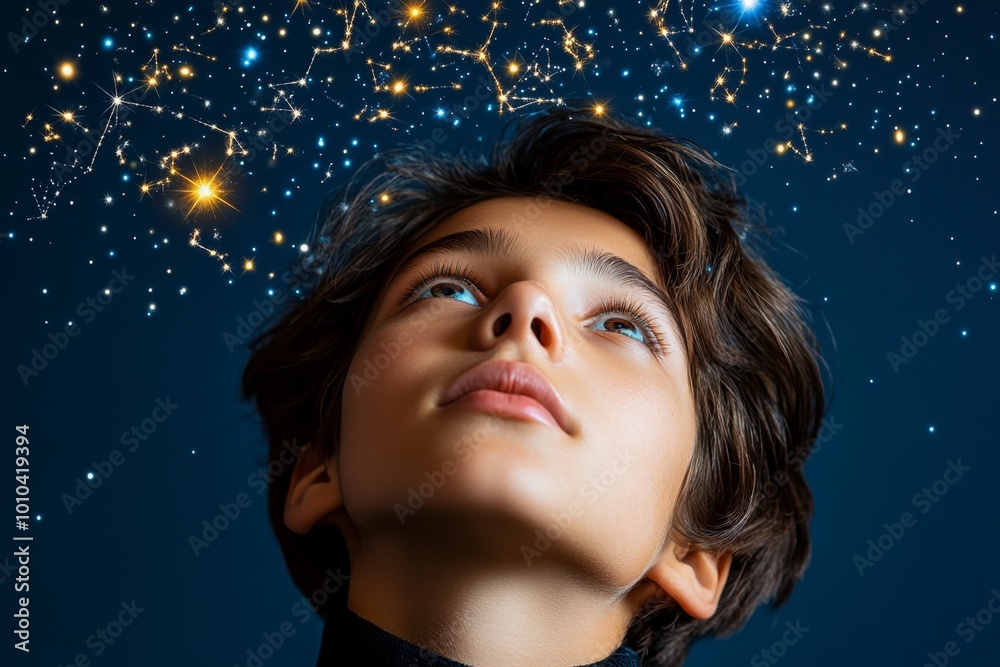 A person staring into the sky, with constellations forming into gears, symbolizing the cosmic and universal forces of determinism shaping life and destiny A person staring into the sky, with constellations forming into gears, symbolizing the cosmic and universal forces of determinism shaping life and destiny