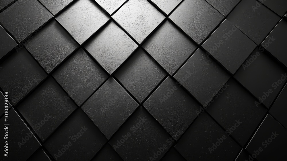 Ultra-detailed black diamond pattern, symmetrical triangular shapes with subtle light reflections, creating a modern textured abstract background Ultra-detailed black diamond pattern, symmetrical triangular shapes with subtle light reflections, creating a modern textured abstract background