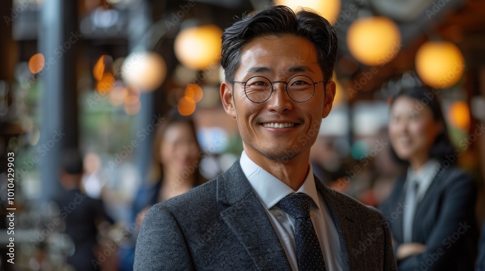 A man in a suit and tie is smiling at the camera A man in a suit and tie is smiling at the camera