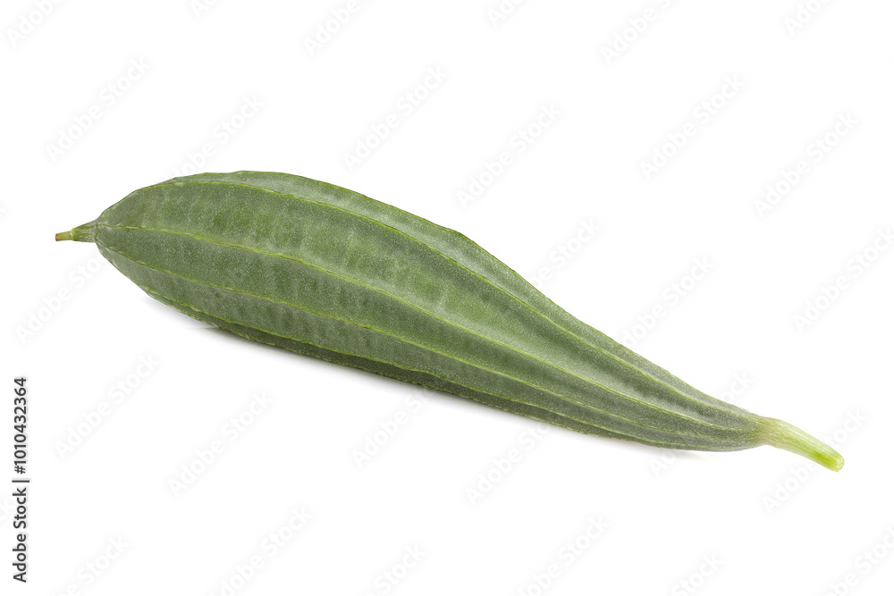 Fotografie fresh luffa acutangula isolated on white background