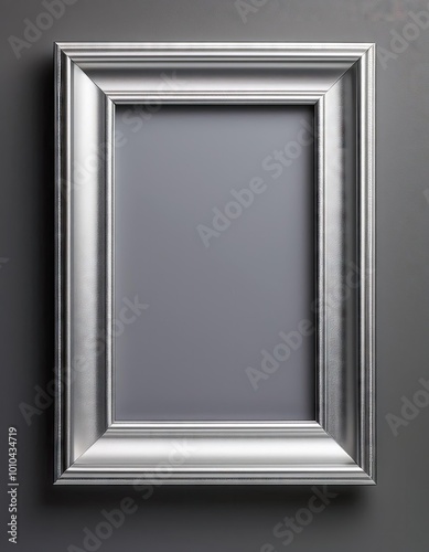 Empty silver frame