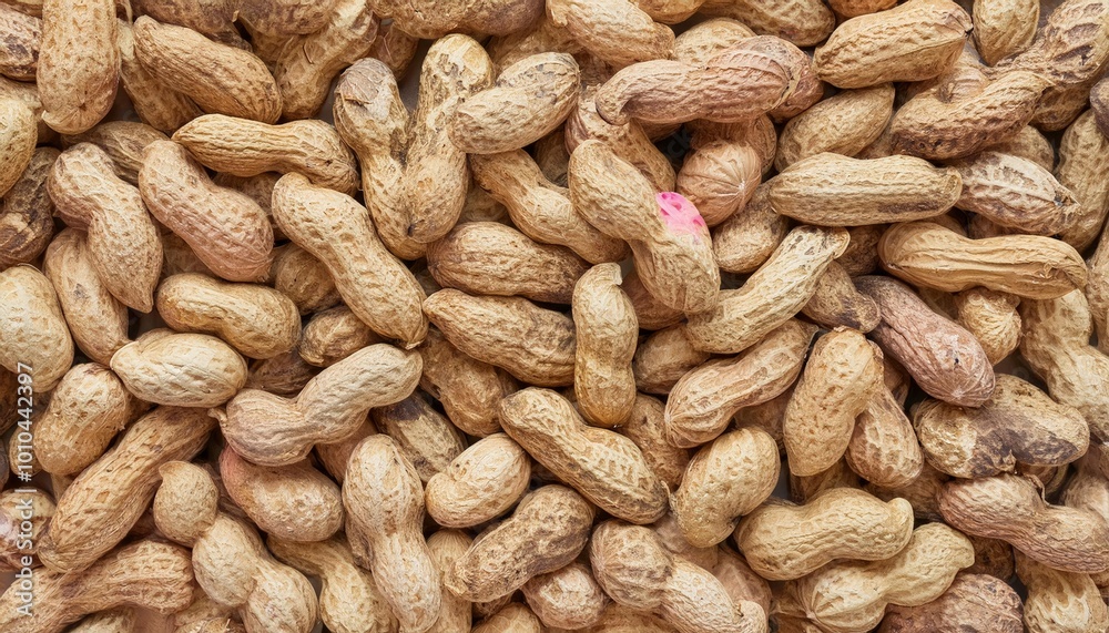 Roasted peanuts in their shells background, creating a textured and earthy surface. Roasted peanuts in their shells background, creating a textured and earthy surface.