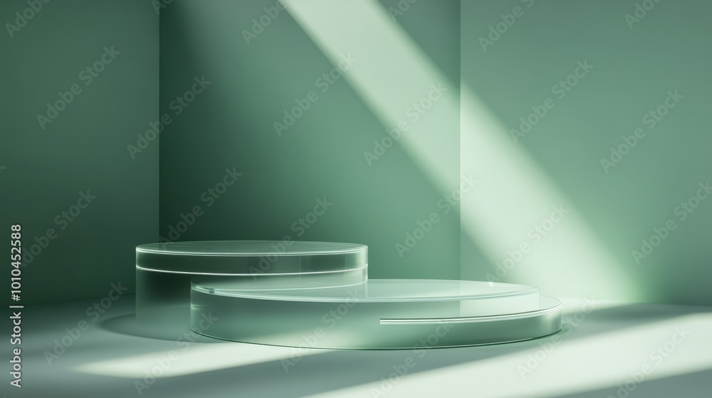 blue abstract 3d empty podium display blue abstract 3d empty podium display