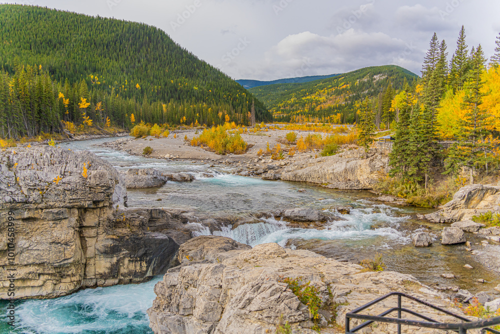 Elbow Falls in the Kananaskis provincial park Alberta Elbow Falls in the Kananaskis provincial park Alberta