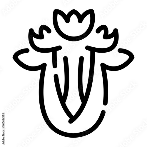 celery Line Icon