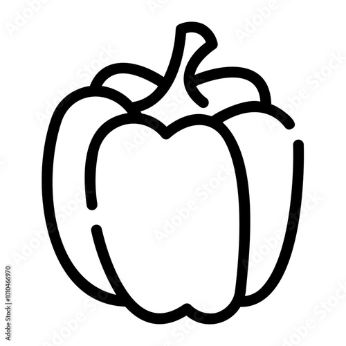 paprika Line Icon