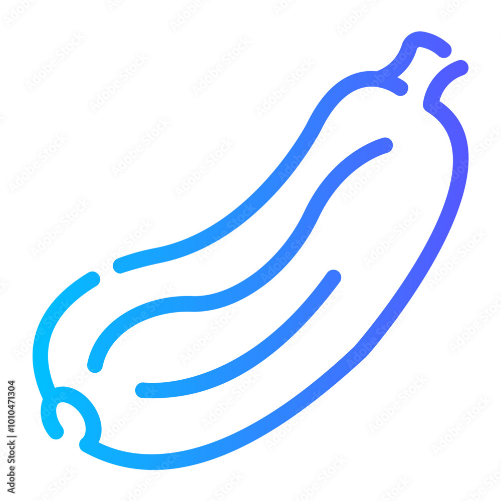 zucchini Line Gradient Icon
